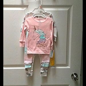 Two pieces girl pajamas